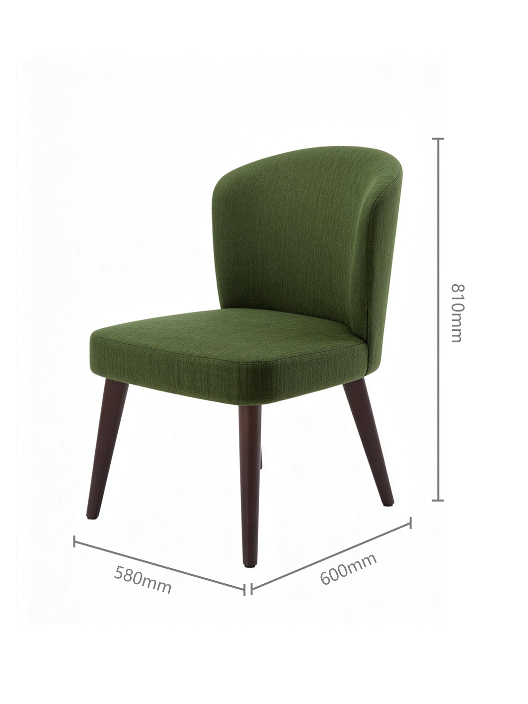 SYCAMORE Ash Wood Upholstered Dining Chair