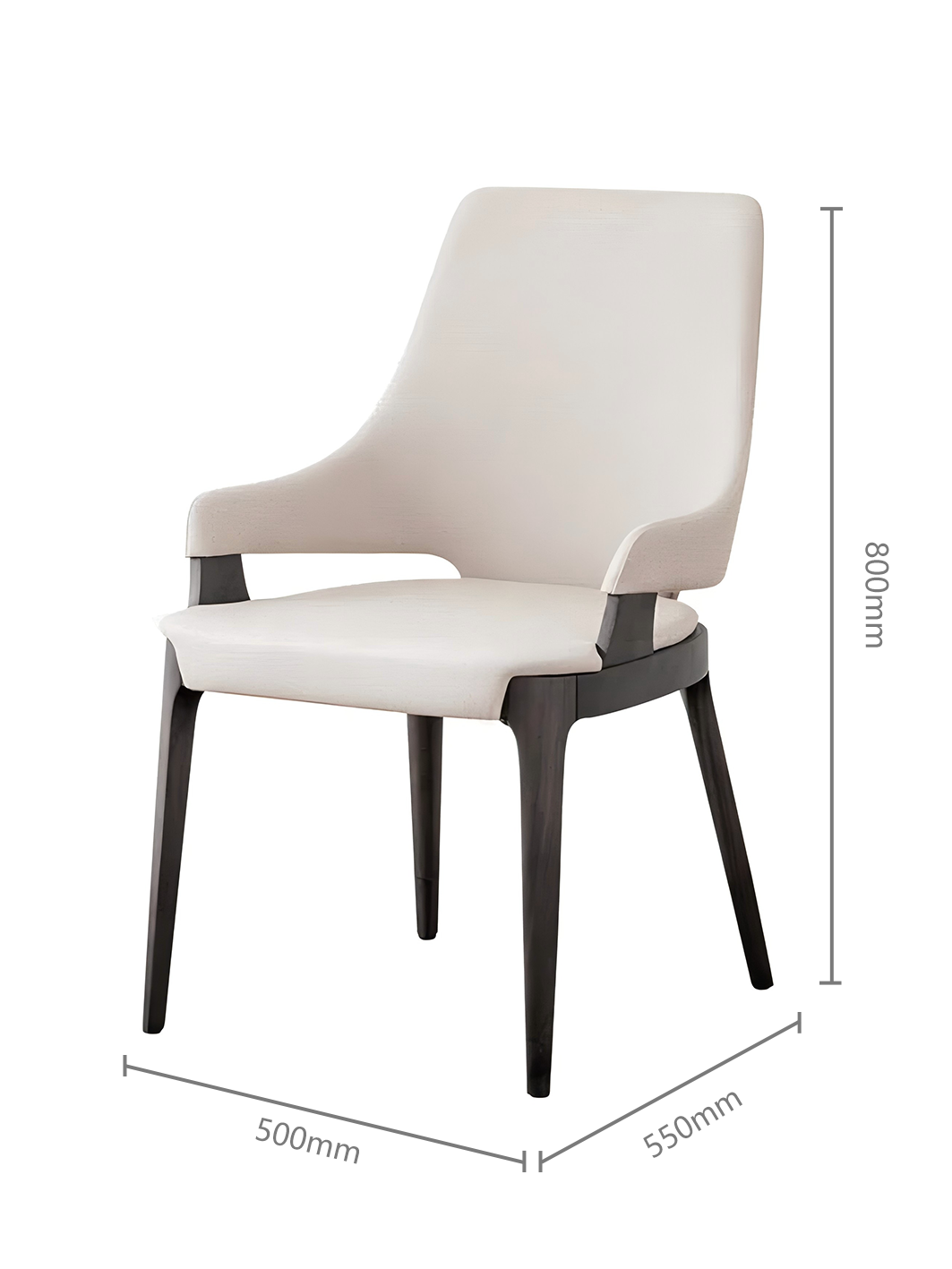 OBSIDIAN Smoked Wood Dining Chair