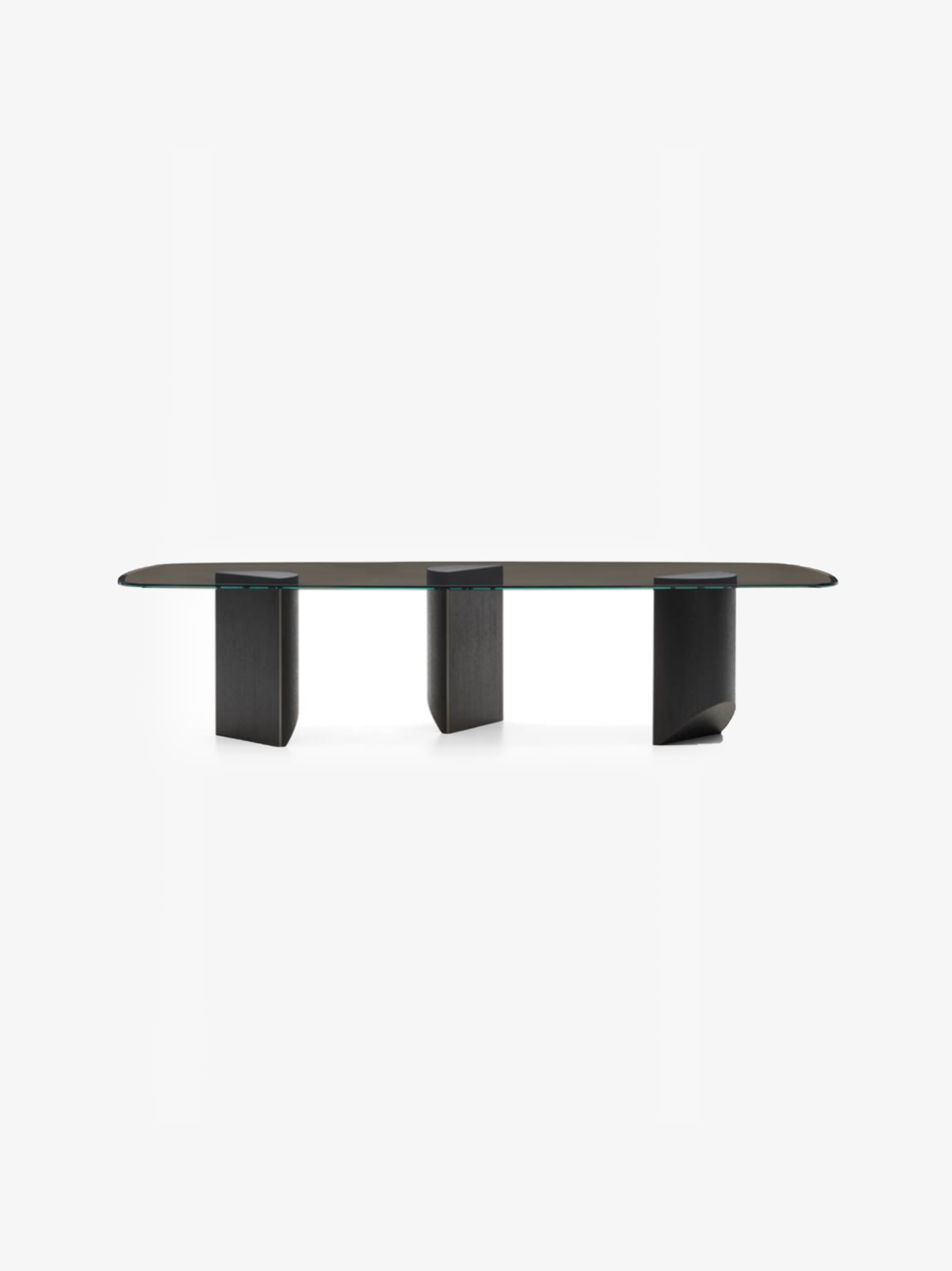 SOLEN Smoked Glass Dining Table