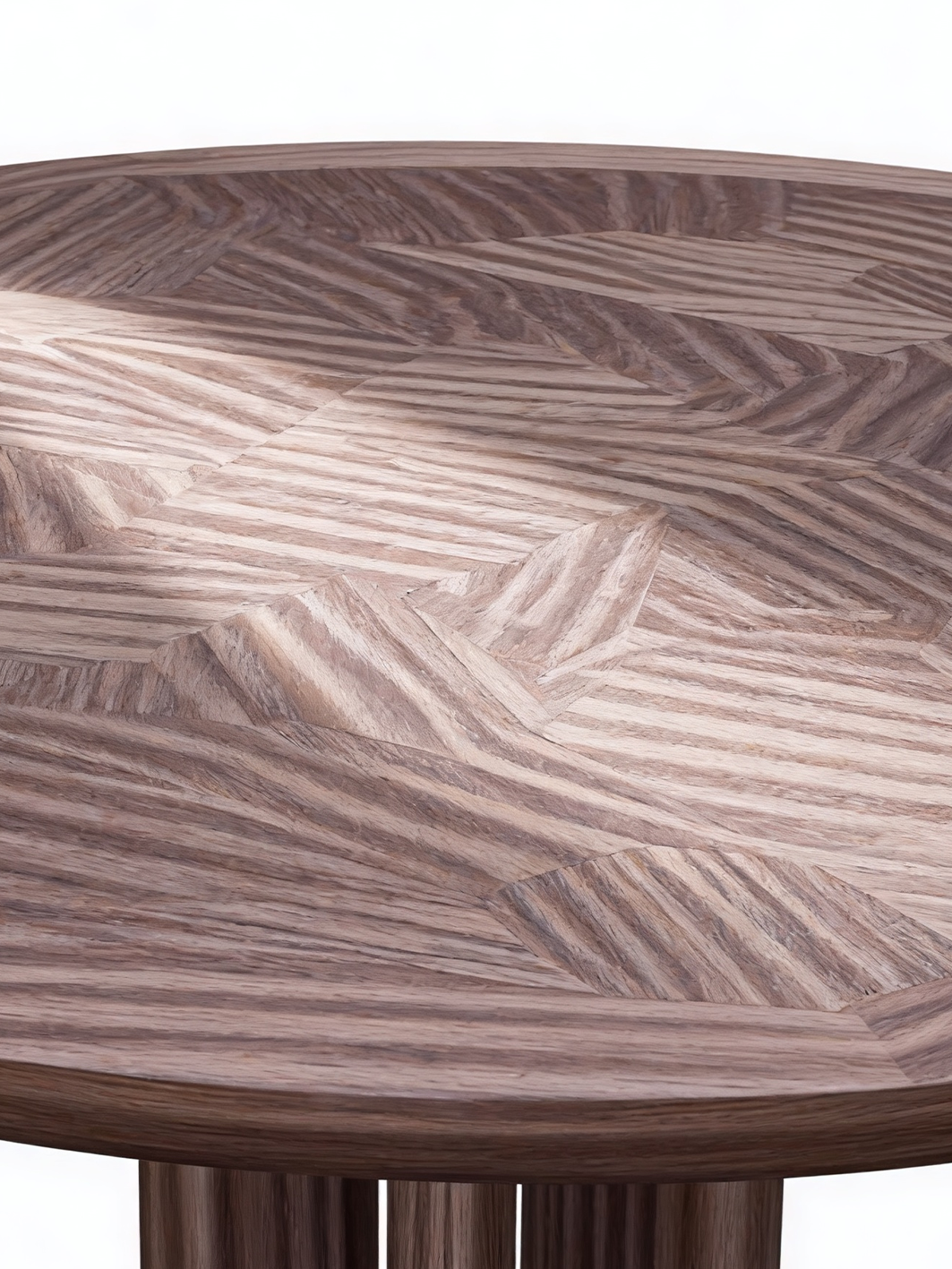 MARLO Round Wood Veneer Dining Table
