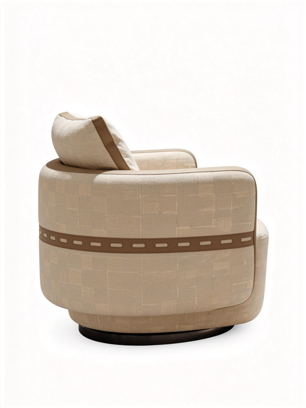 MILO Swivel Fabric Lounge Chair