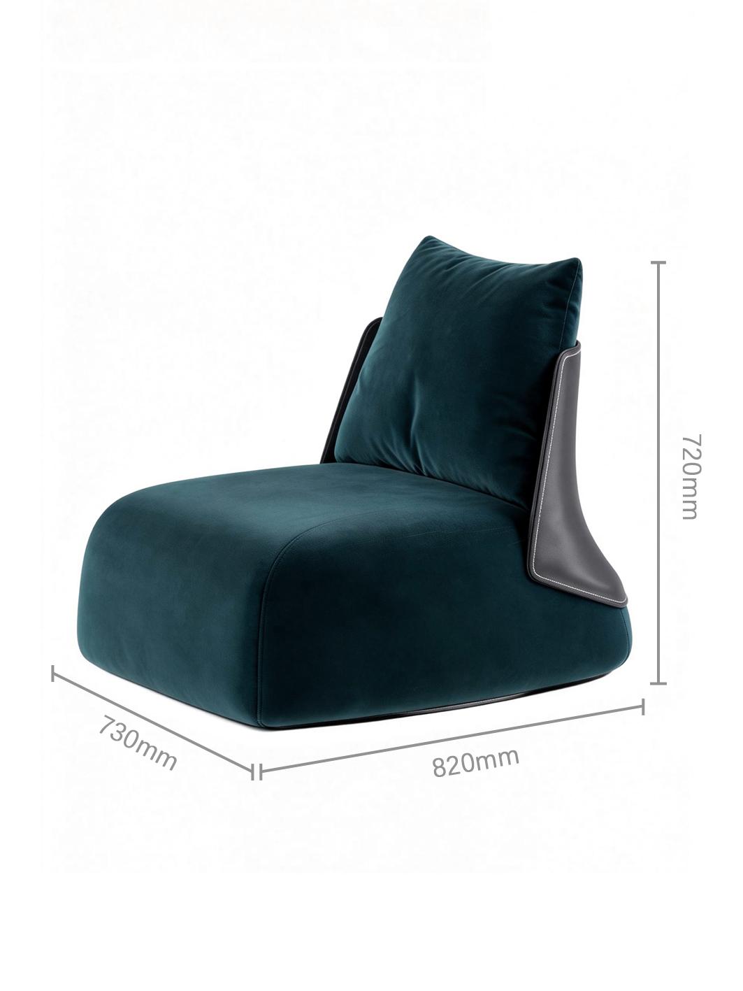 VELLUM Fabric Floor Lounge Chair