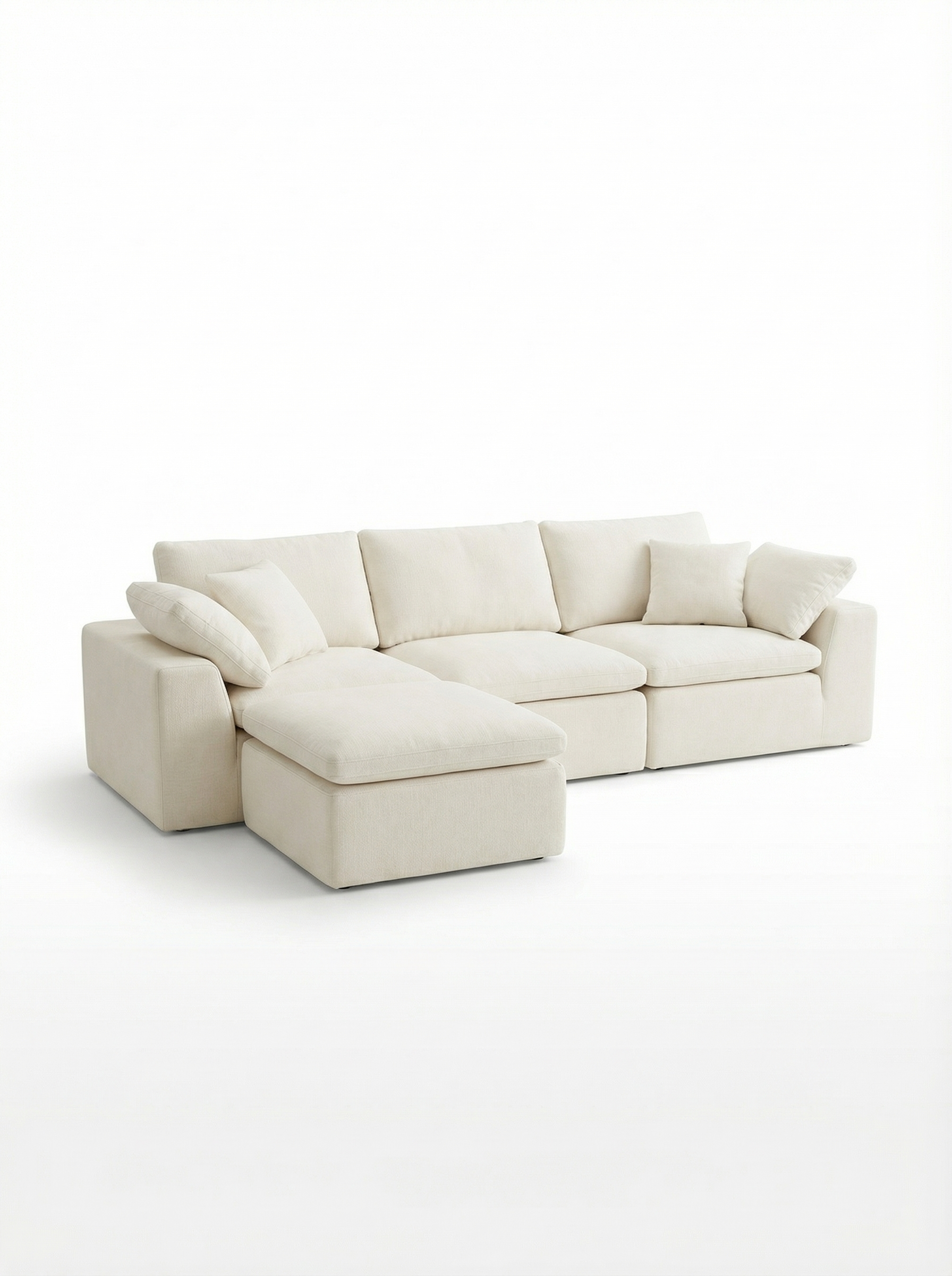 LEENE 4-Seater Modular Sofa with Ottoman