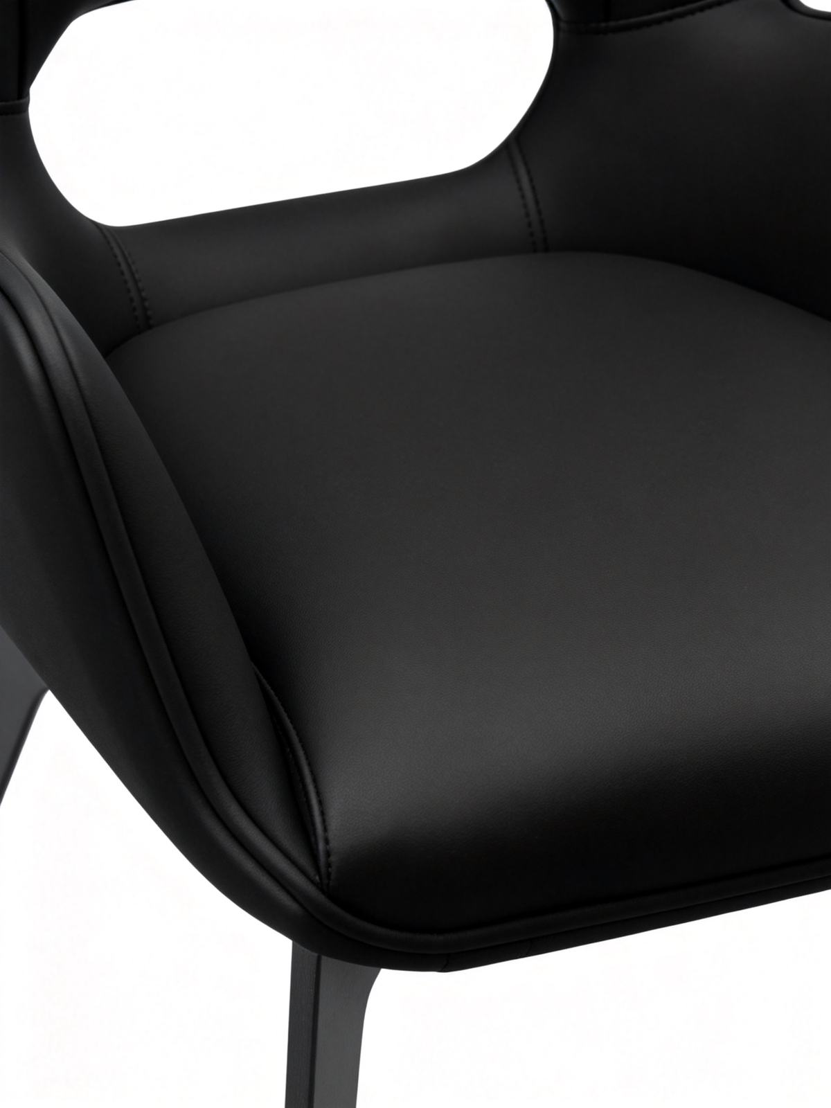 VANT Cut-Out Vegan Leather Dining Chair