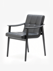 ALDER Leather & Ash Wood Dining Chair