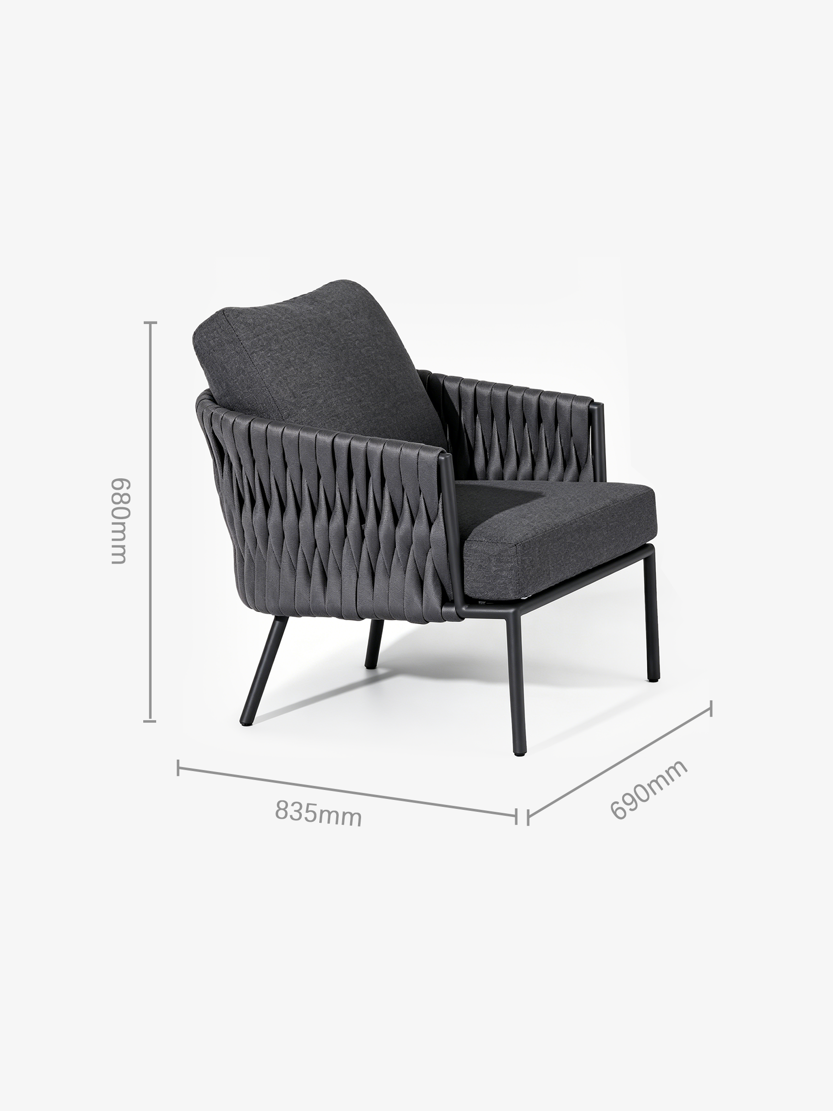 RIVA 四件套户外绳编沙发组合