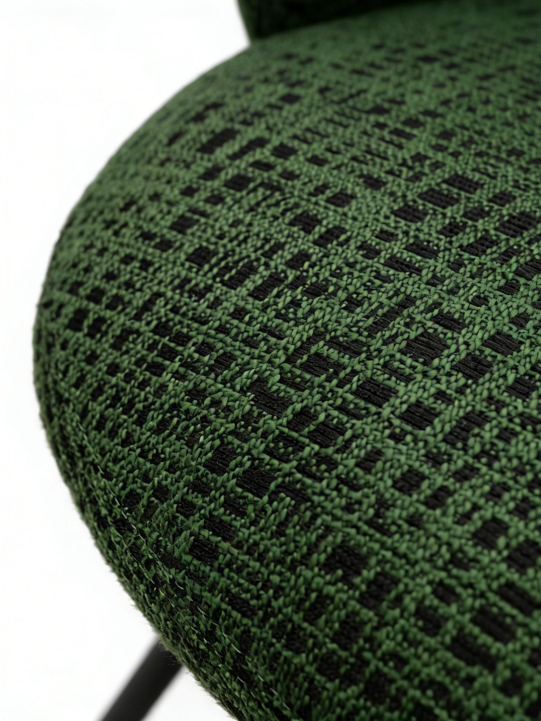 HALO 180° Swivel Dining Chair with Textured Fabric Upholstery
