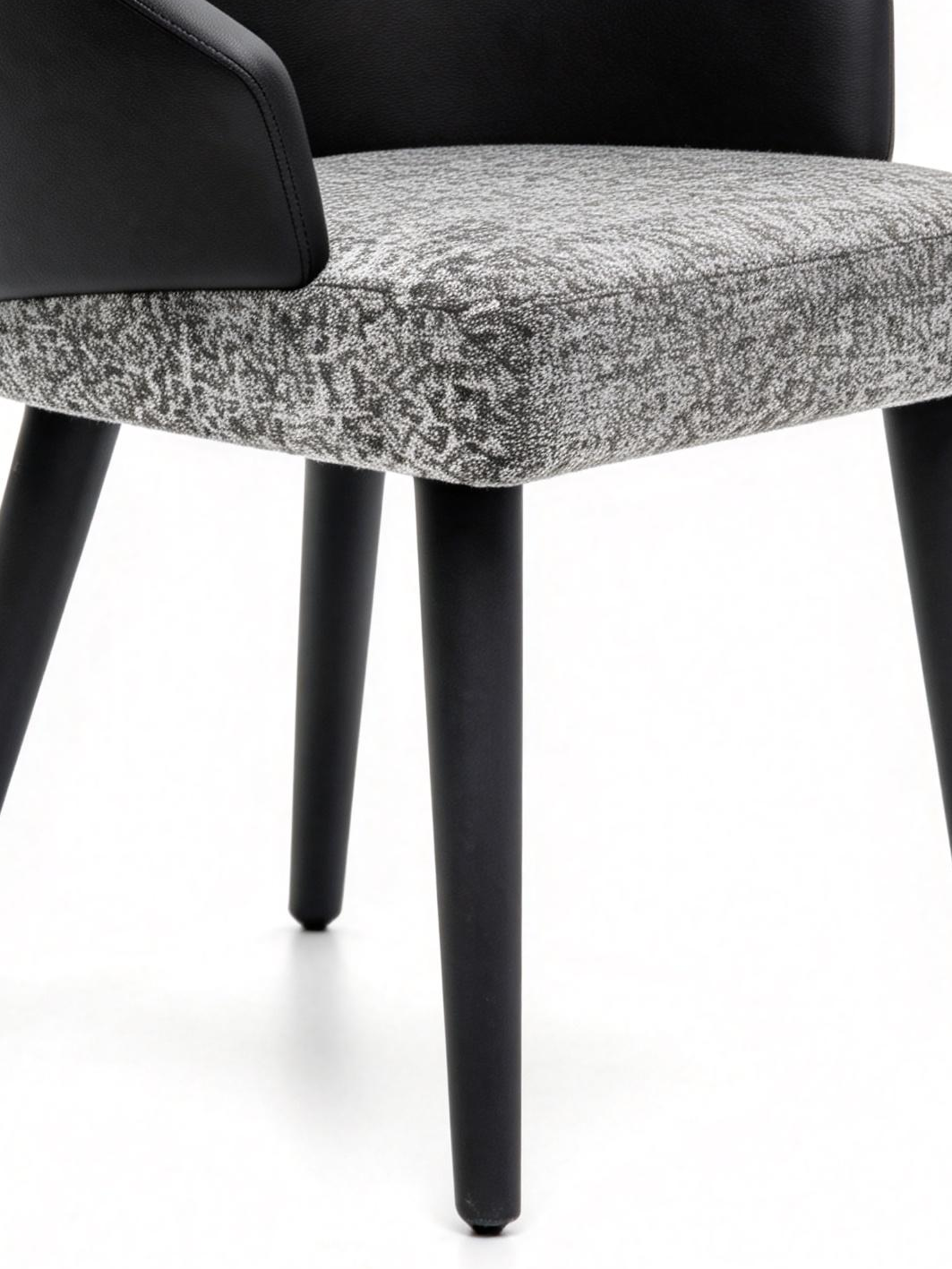 VEX Smoked Ash Upholstered Dining Chair