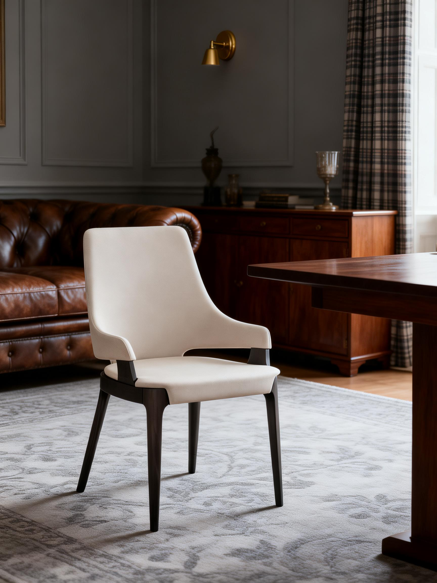 OBSIDIAN Smoked Wood Dining Chair