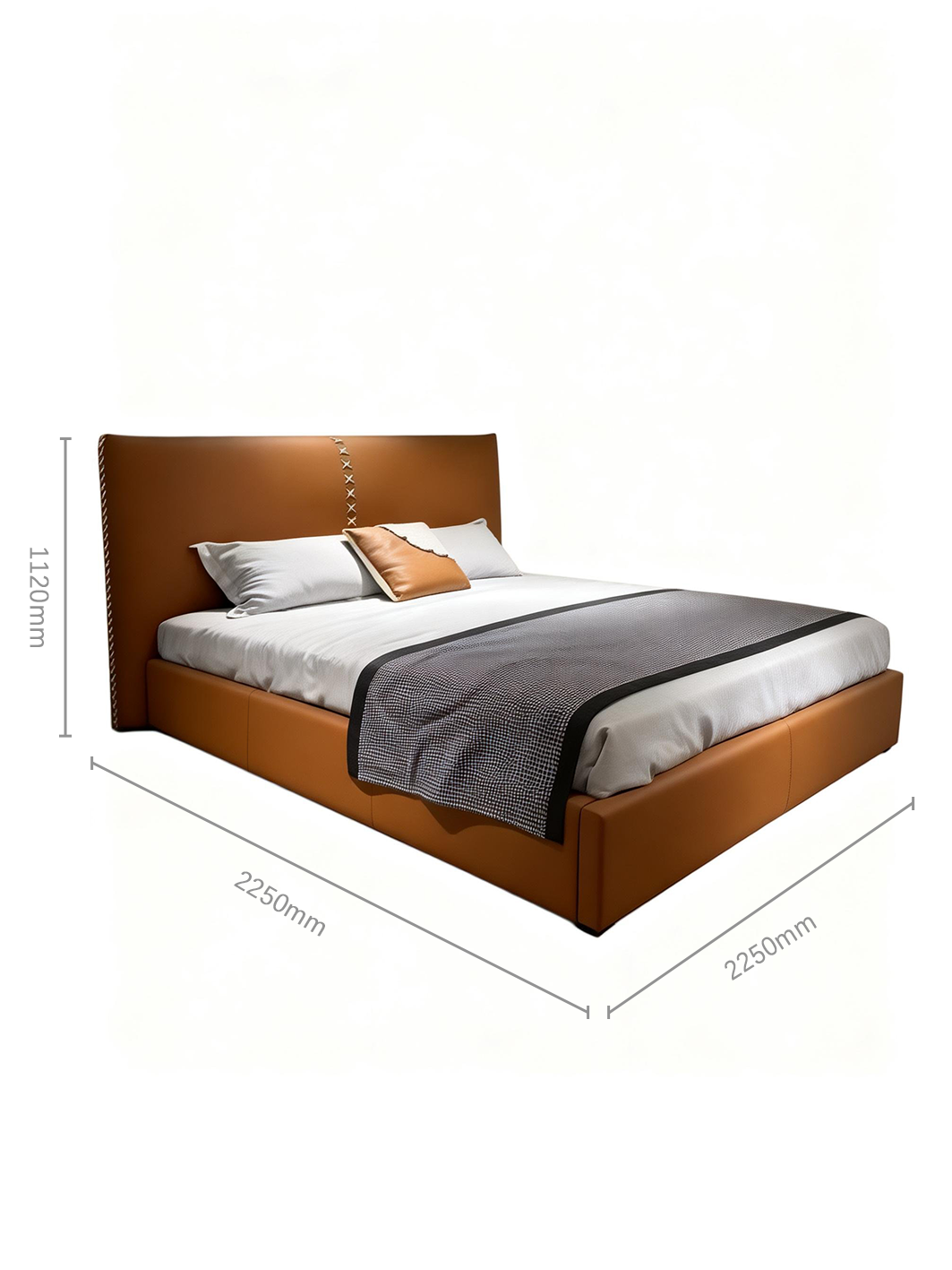 BENTLEY Full Leather Super King Bed Frame