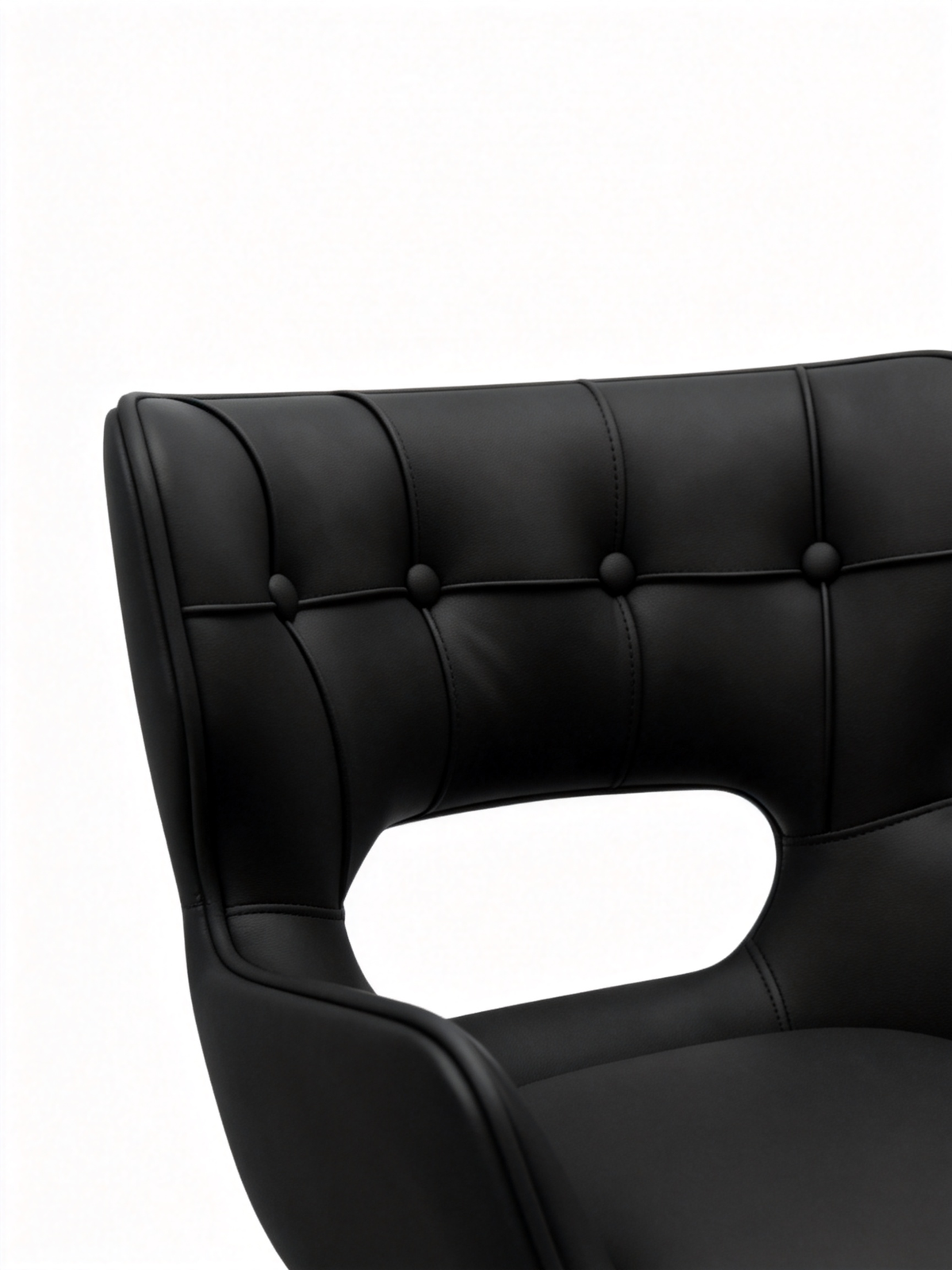 VANT Cut-Out Vegan Leather Dining Chair