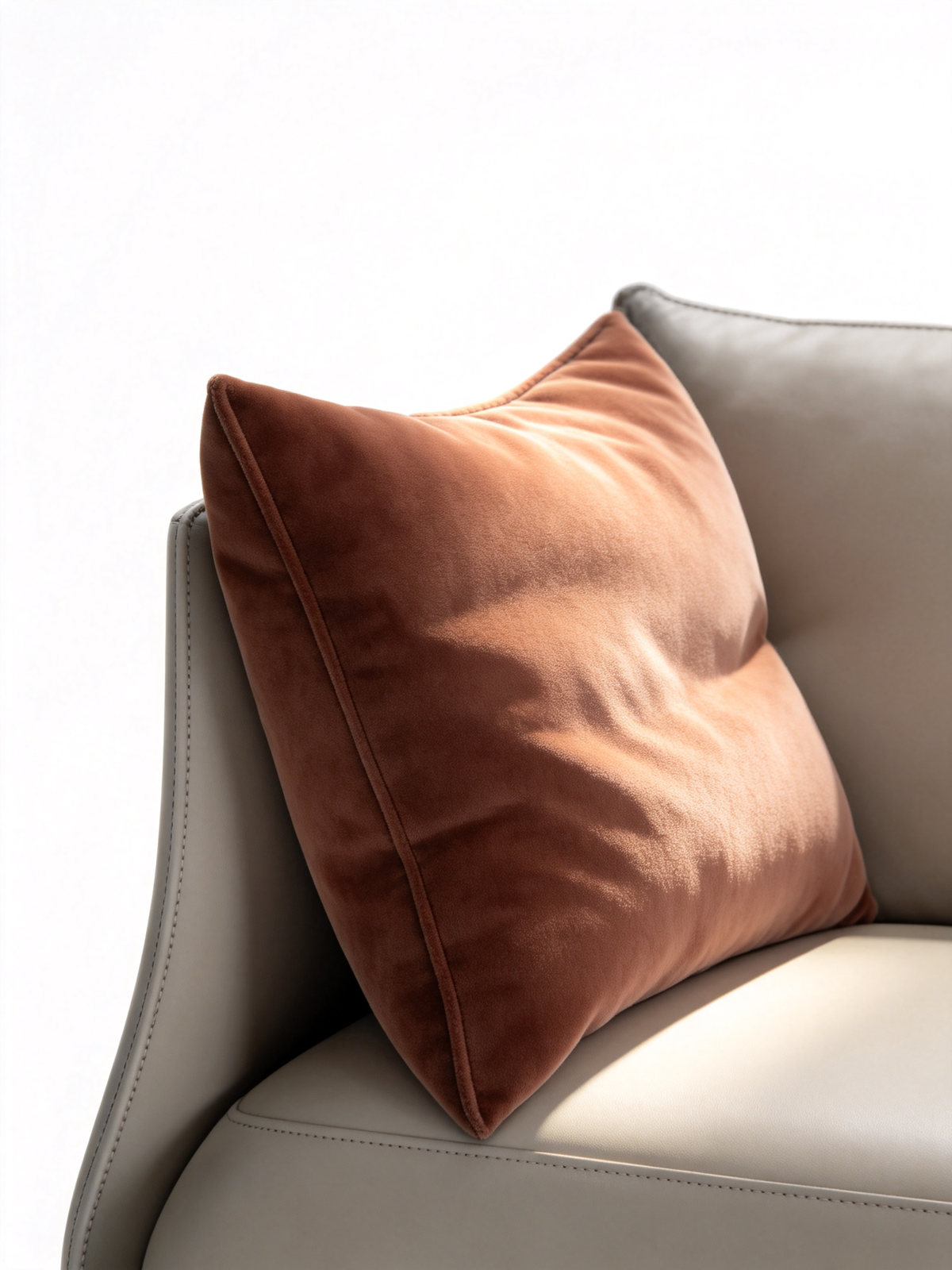 VELLUM Saddle Leather & Feather-Filled Sofa