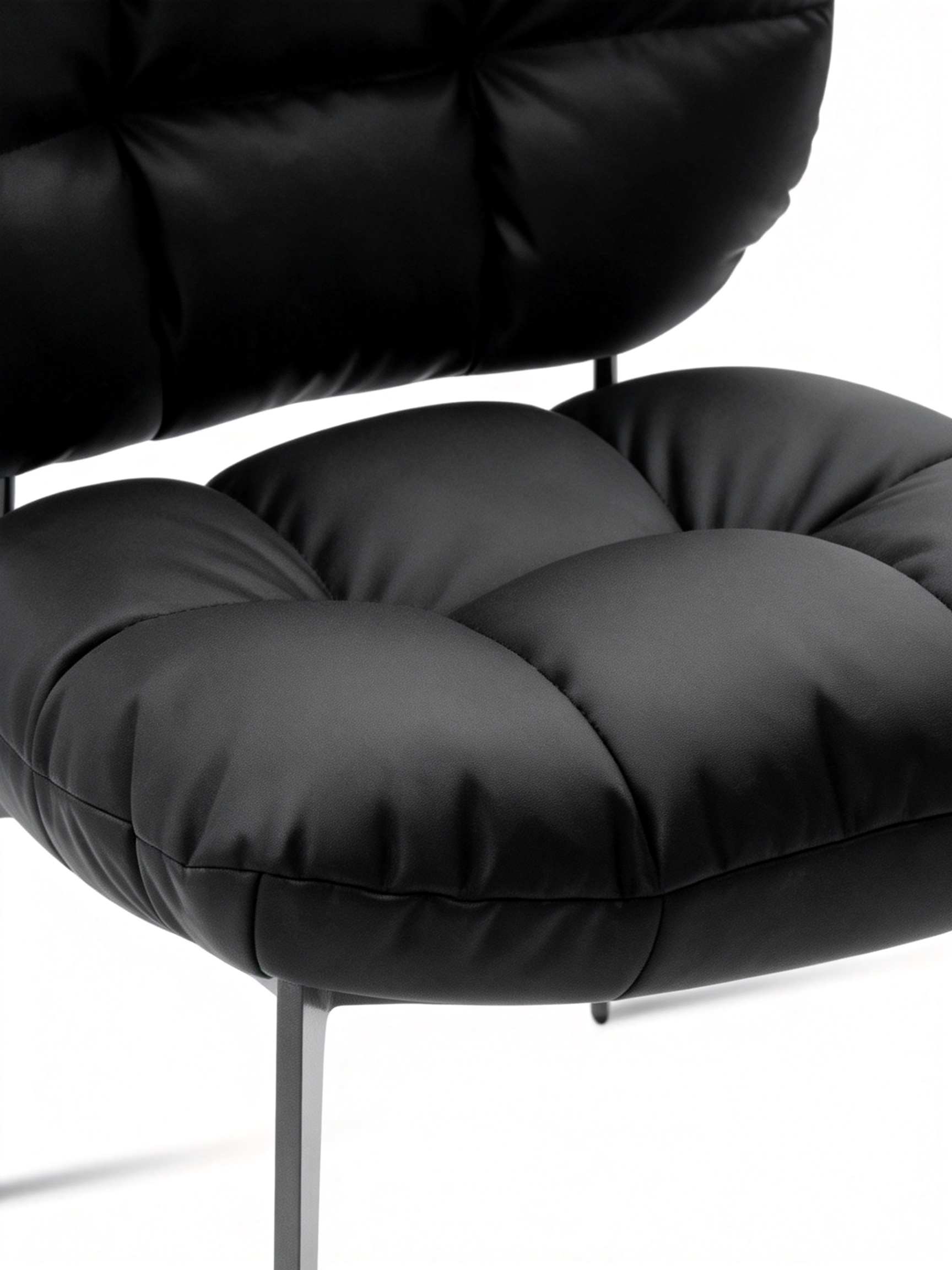 PODIA Dining Chair with Black Titanium Frame