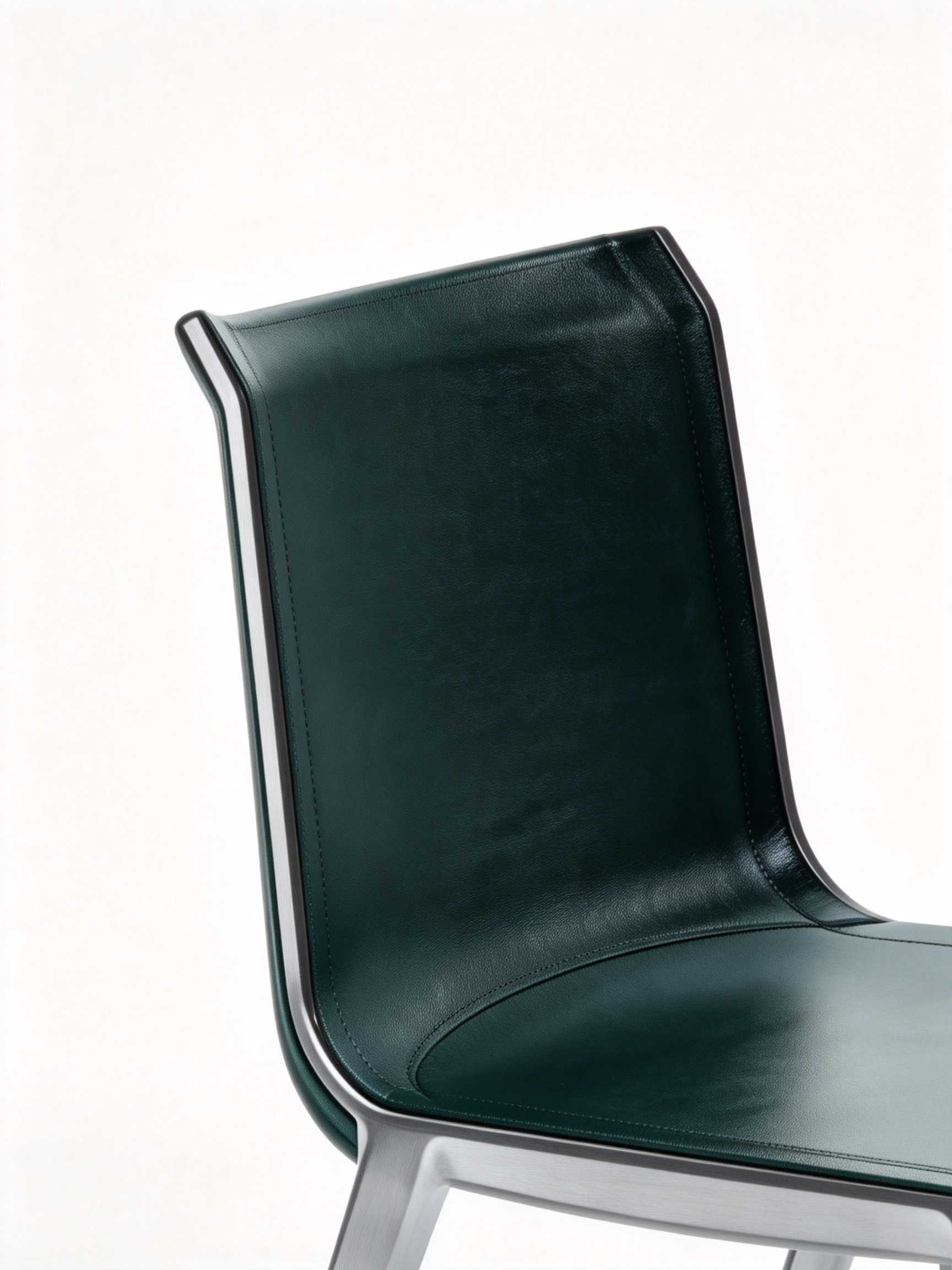TEVA Teal Saddle Leather Dining Chair