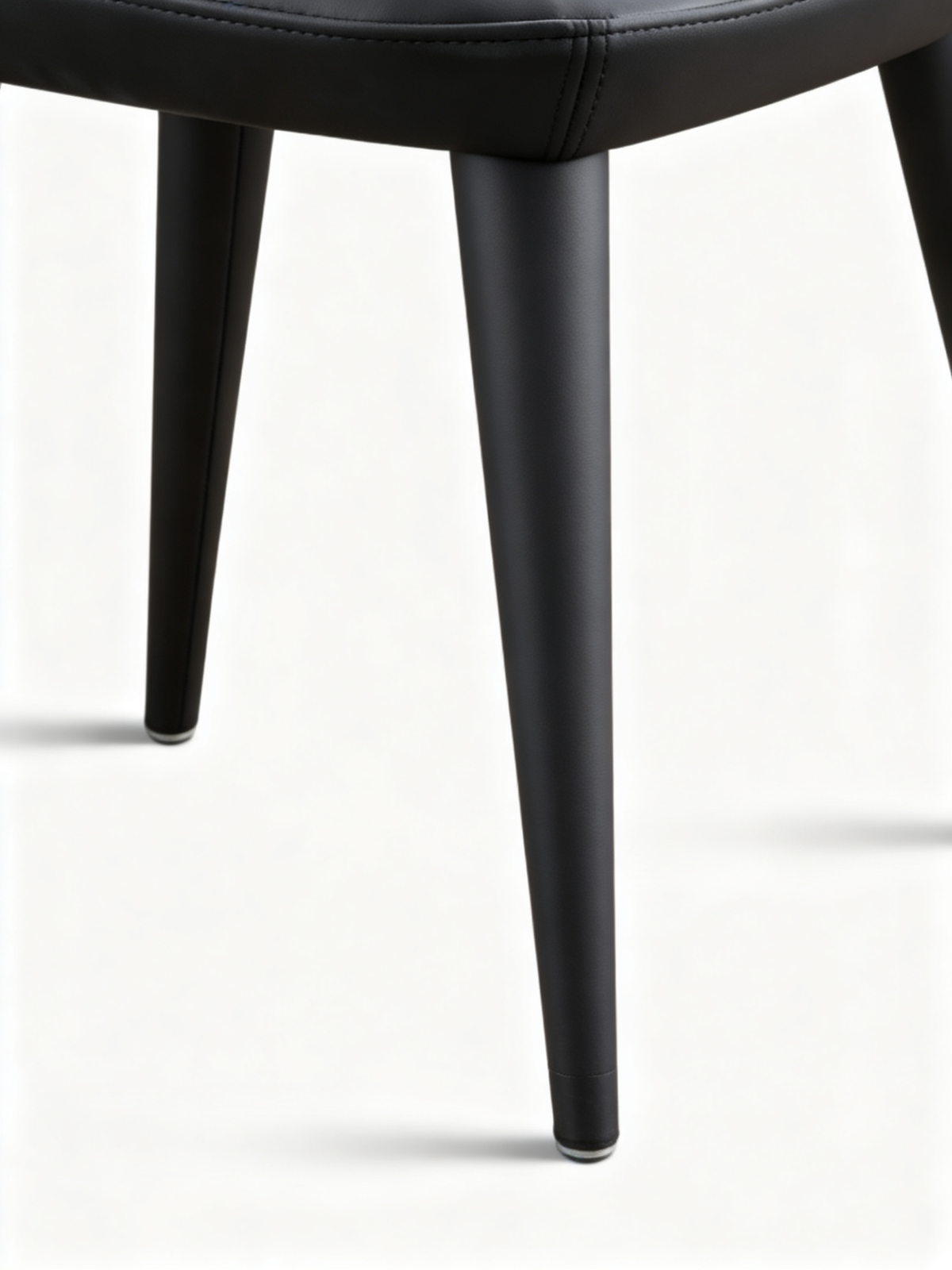 AERIAL Bouclé & Faux Leather Dining Chair