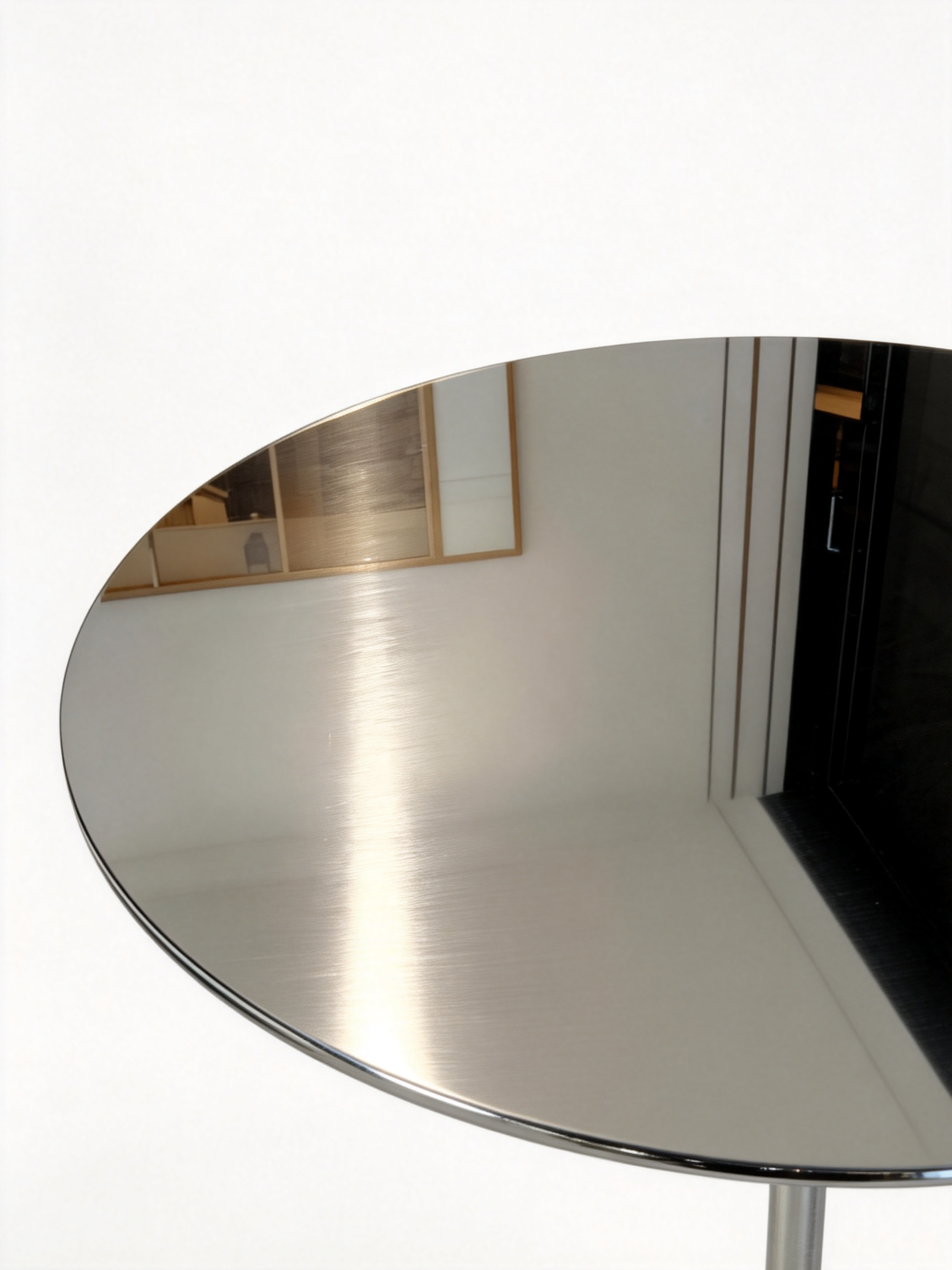 ELIO Grey Glass & Marble Side Table