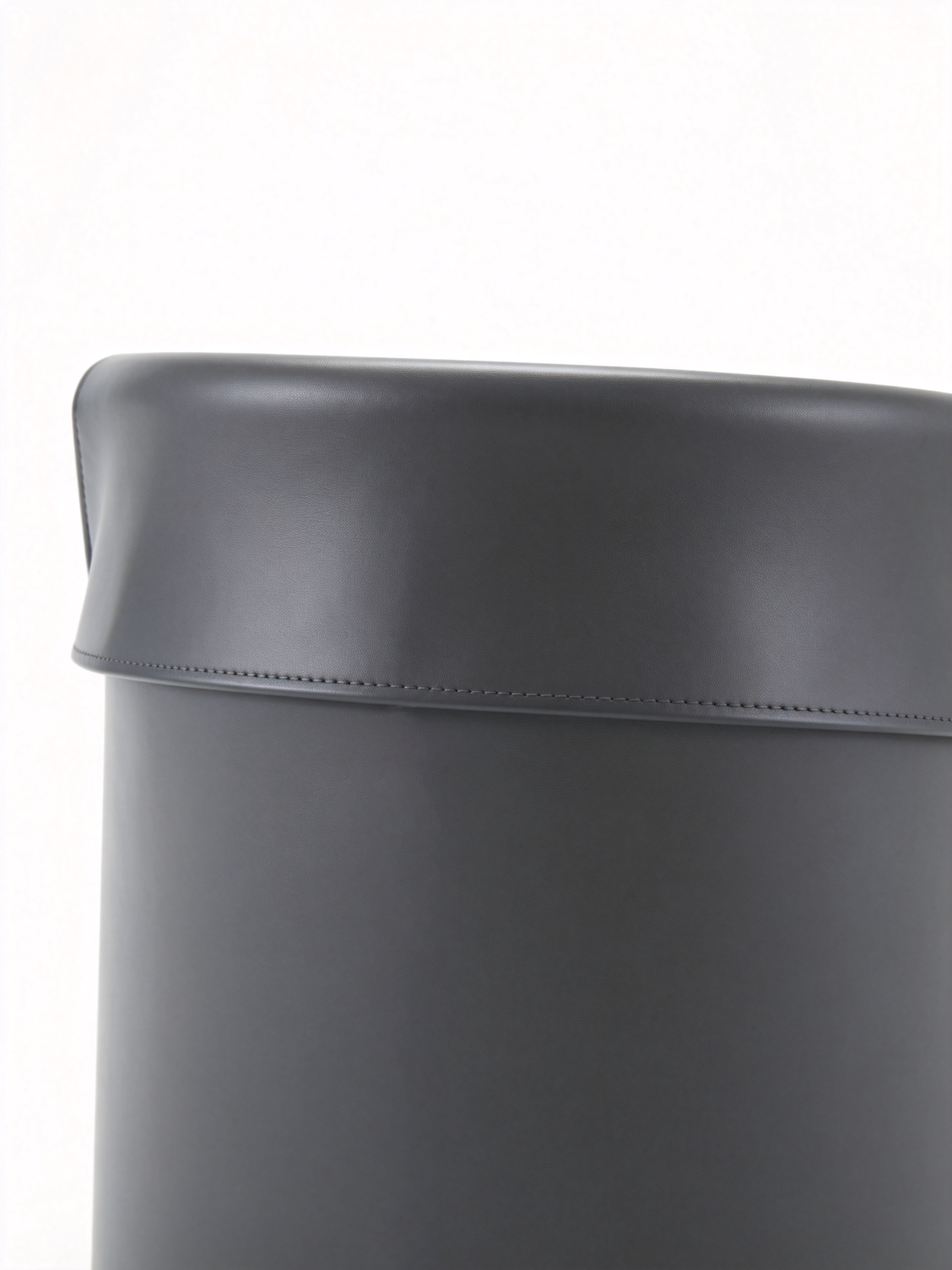CAMILLE Saddle Leather & Fabric Dressing Ottoman Stool
