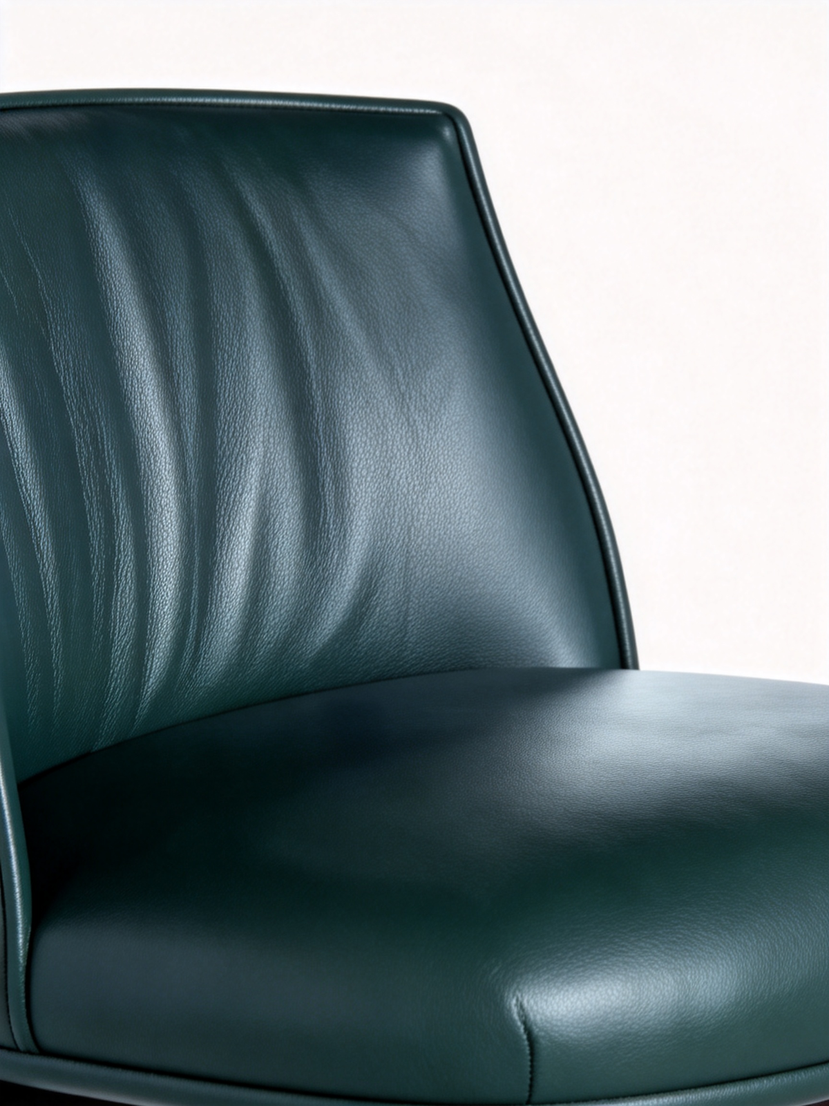 LUCAN Leather & Ash Wood Bar Stool