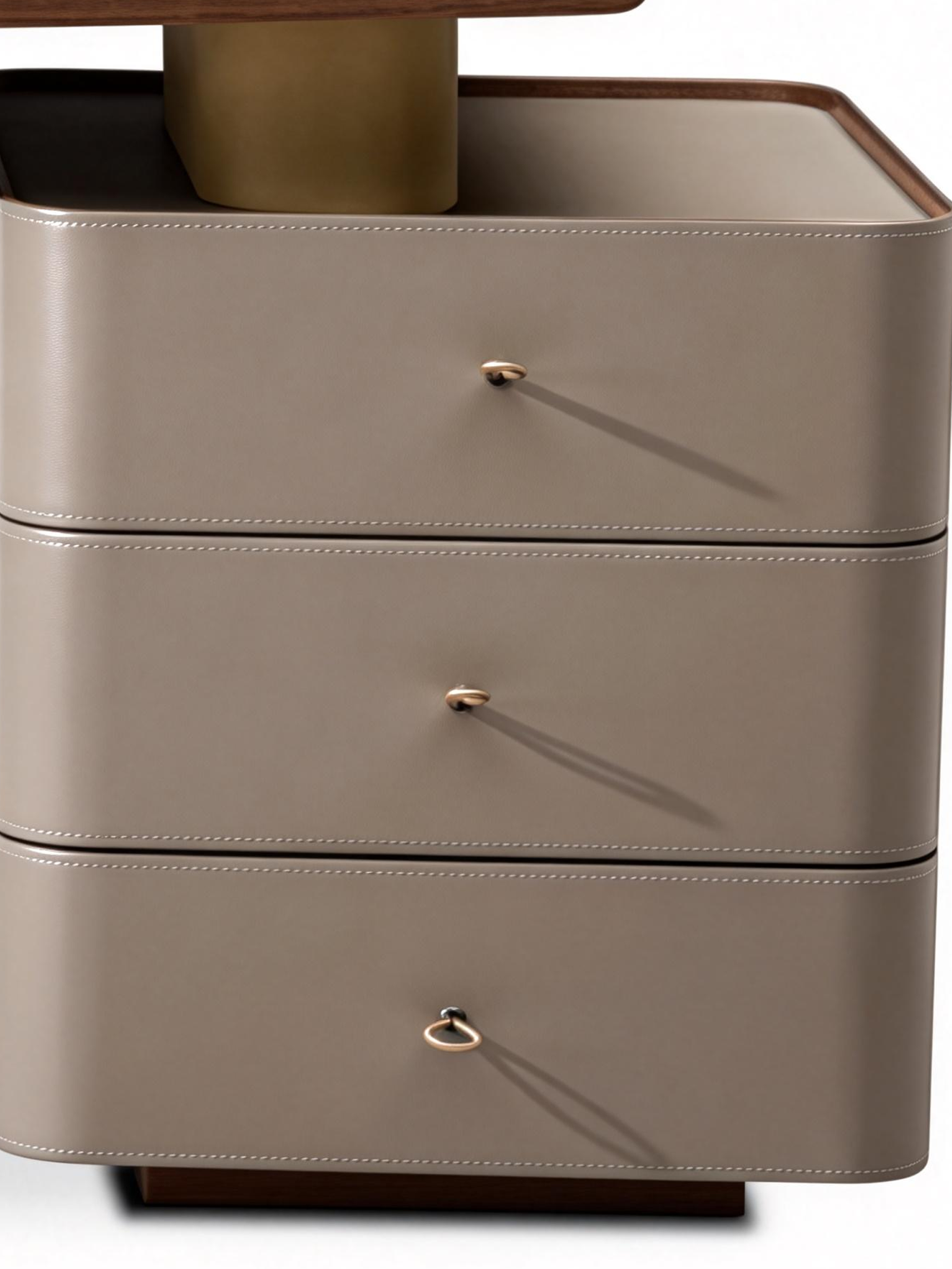 FORGE Wood & Saddle Leather Executive Desk