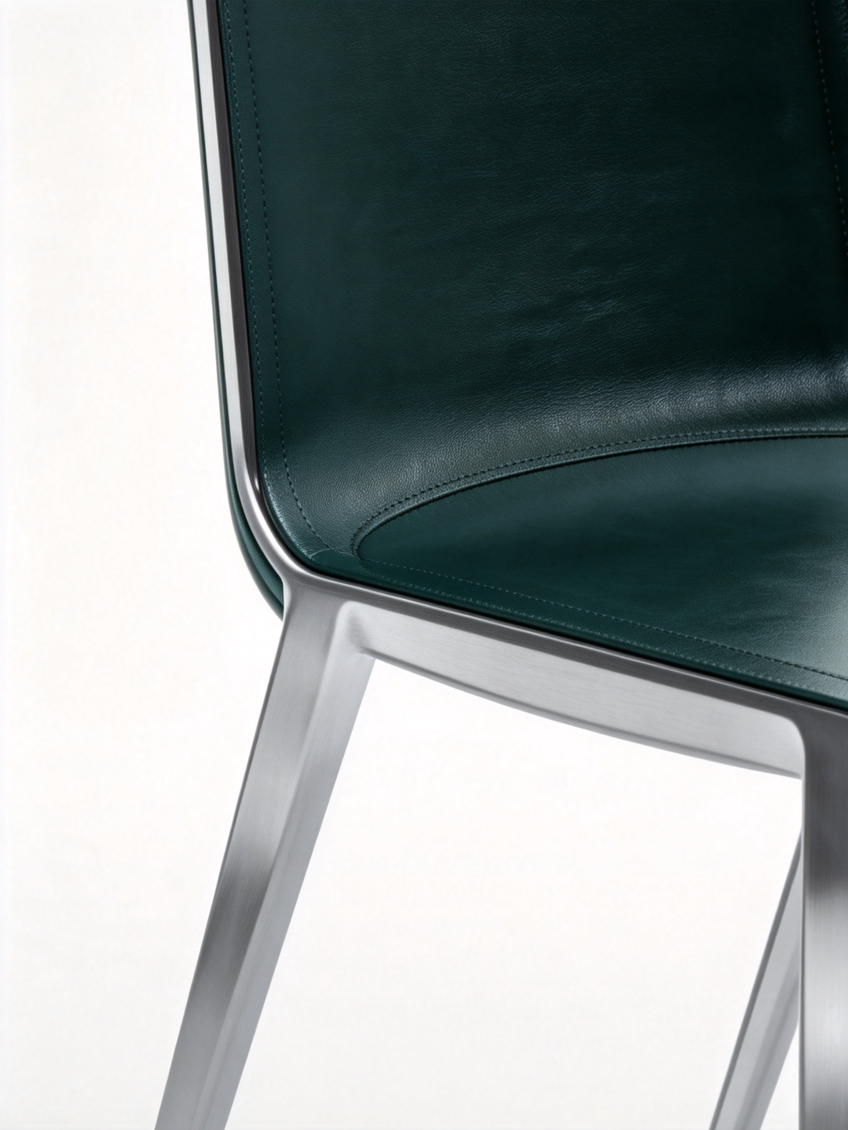 TEVA Teal Saddle Leather Dining Chair