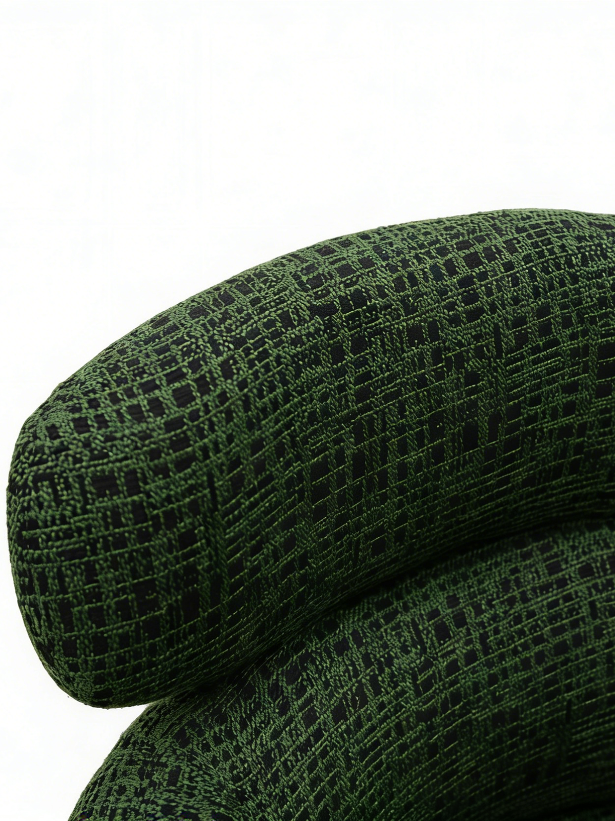 HALO 180° Swivel Dining Chair with Textured Fabric Upholstery