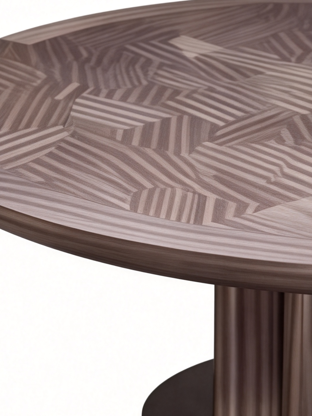 MARLO Round Wood Veneer Dining Table