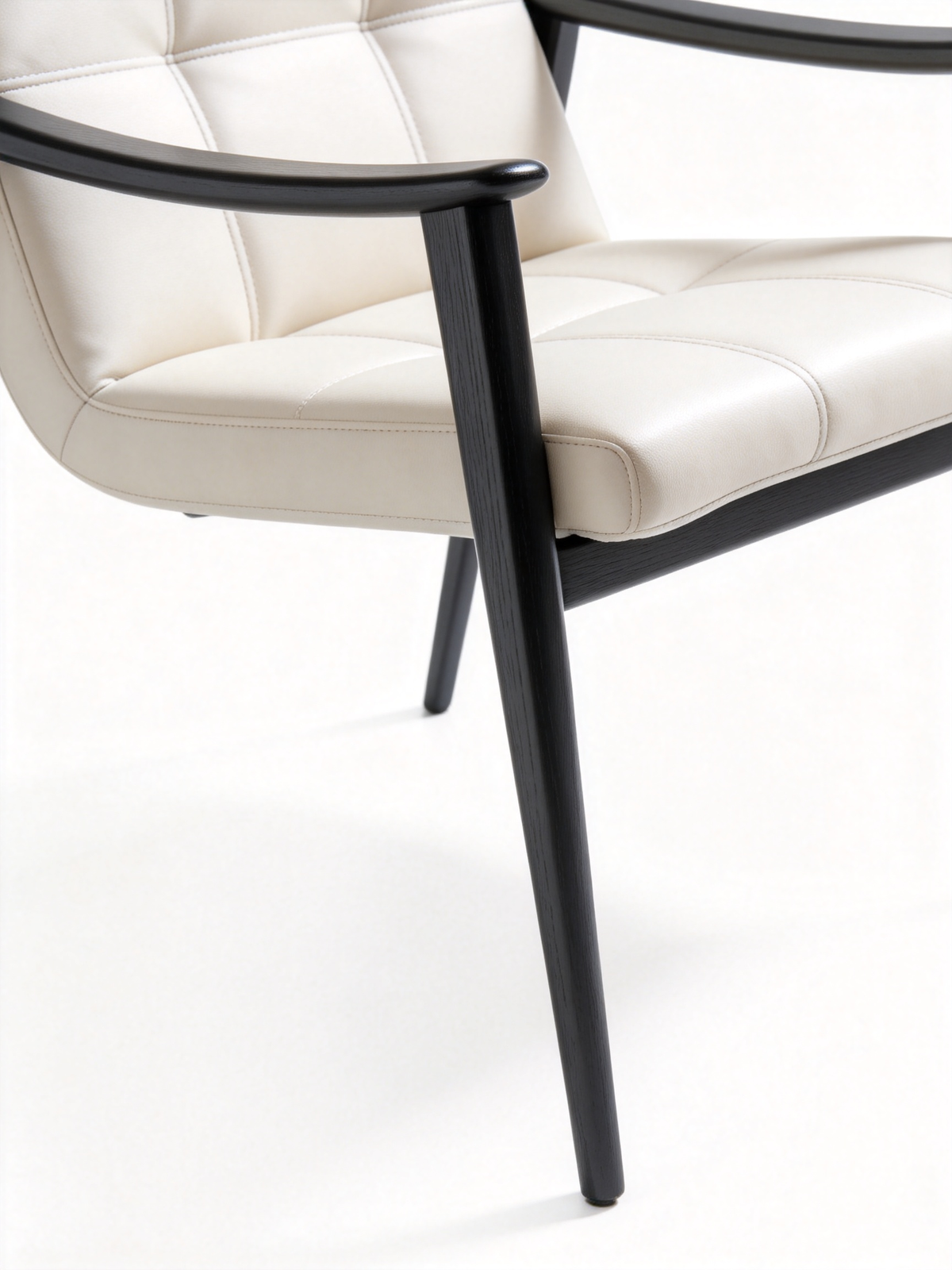 ALDER Leather & Ash Wood Dining Chair