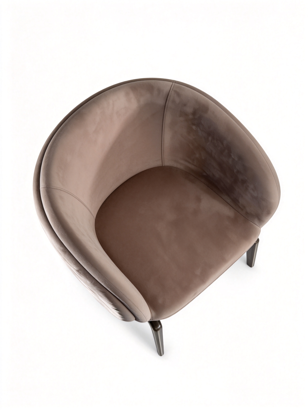 ORVIA Pleated Leather Dining Chair