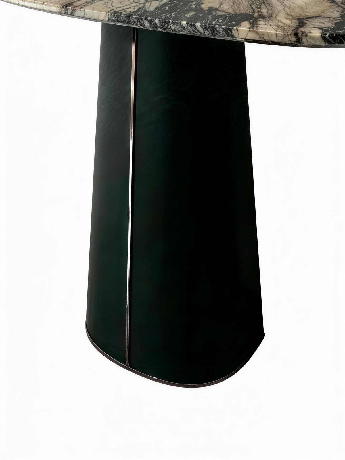 VERO Picasso Marble & Saddle Leather Console Table