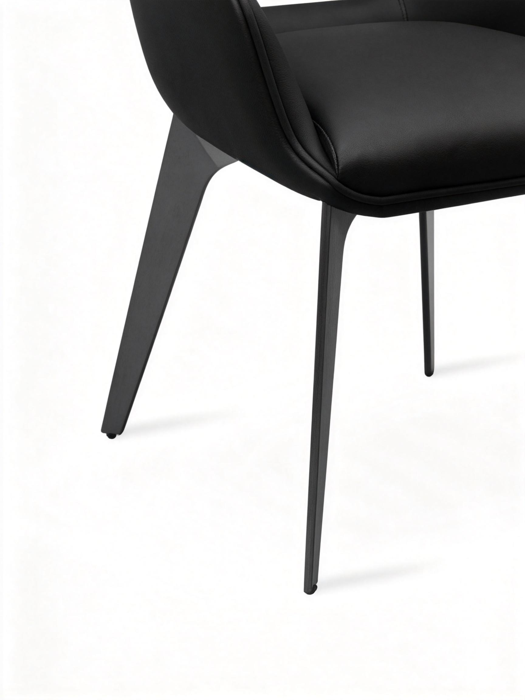 VANT Cut-Out Vegan Leather Dining Chair
