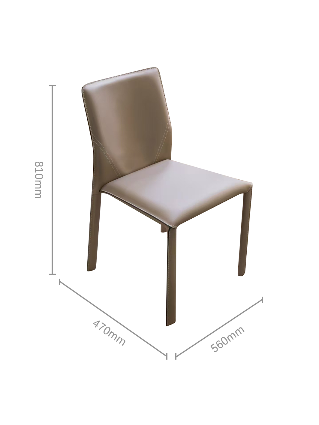 ARCO Saddle Leather Dining Chair