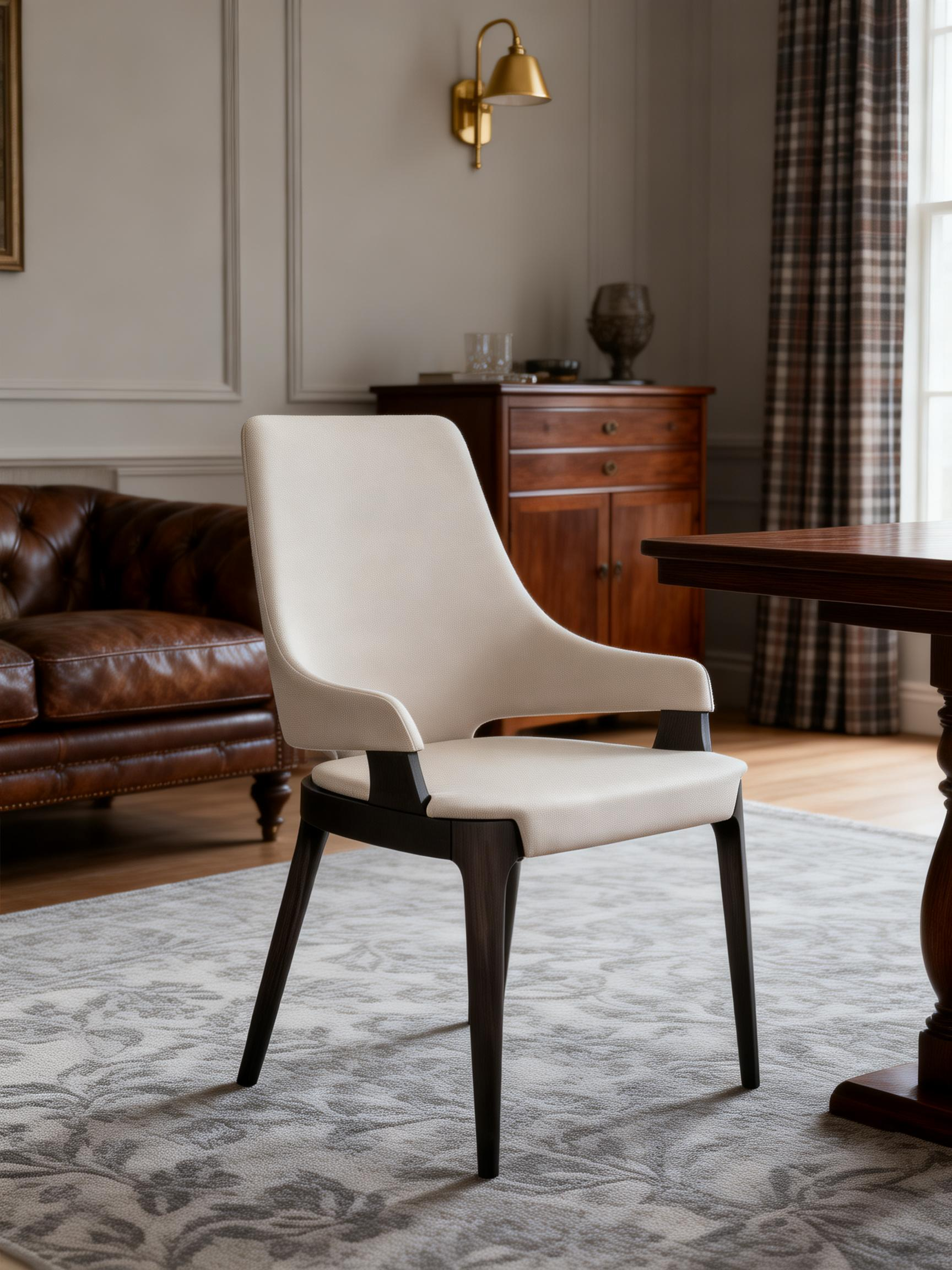 OBSIDIAN Smoked Wood Dining Chair