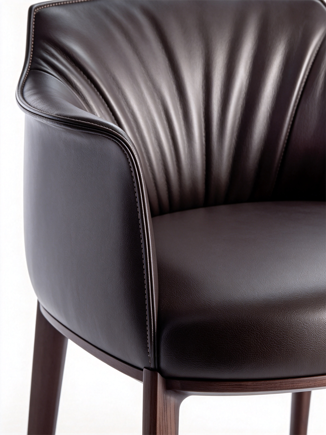 CRESCENT Pleated Dining Armchair