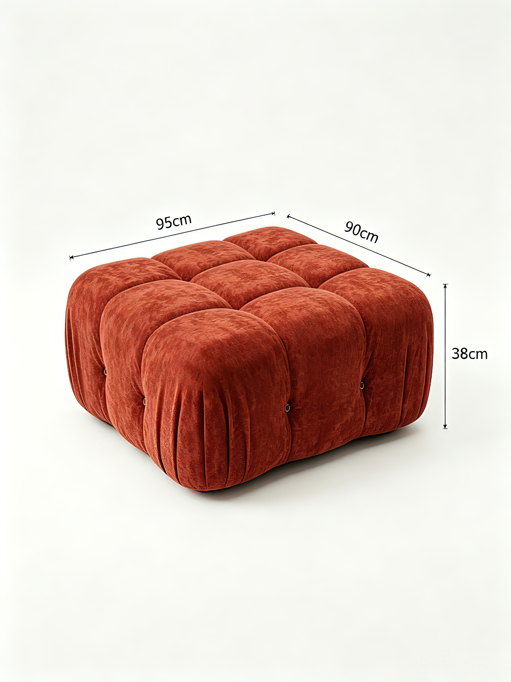NIDO Terracotta Tufted Ottoman