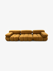 BISCUIT 4-Seater Self-Expanding Velvet Sofa