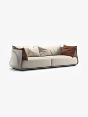 VELLUM Saddle Leather & Feather-Filled Sofa