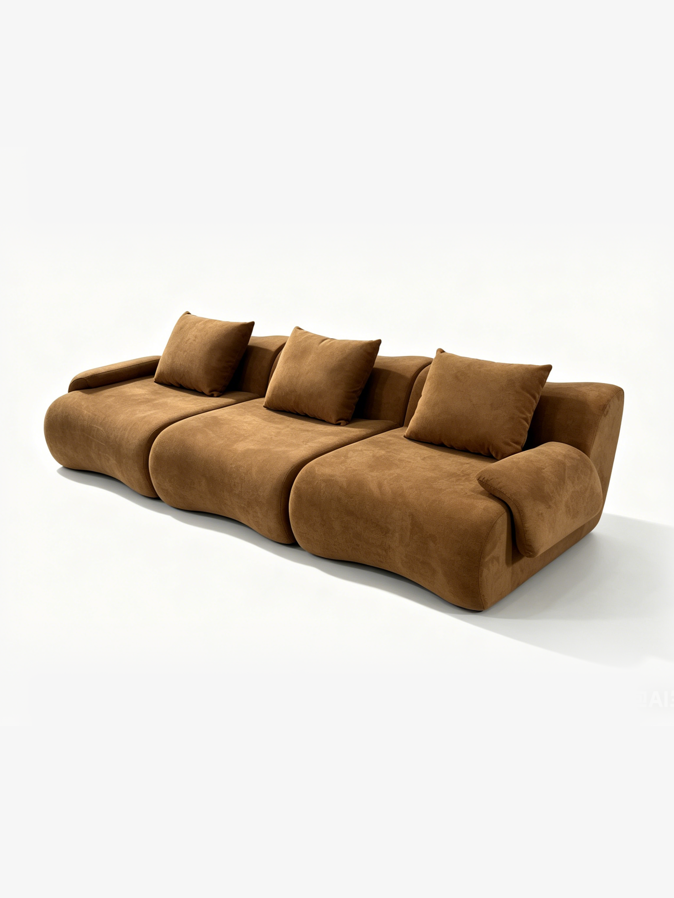 Dune Italian Contemporary Velvet 3-Seater Sofa