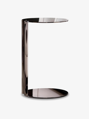 NOIR Mirror-Finish C-Shaped Side Table