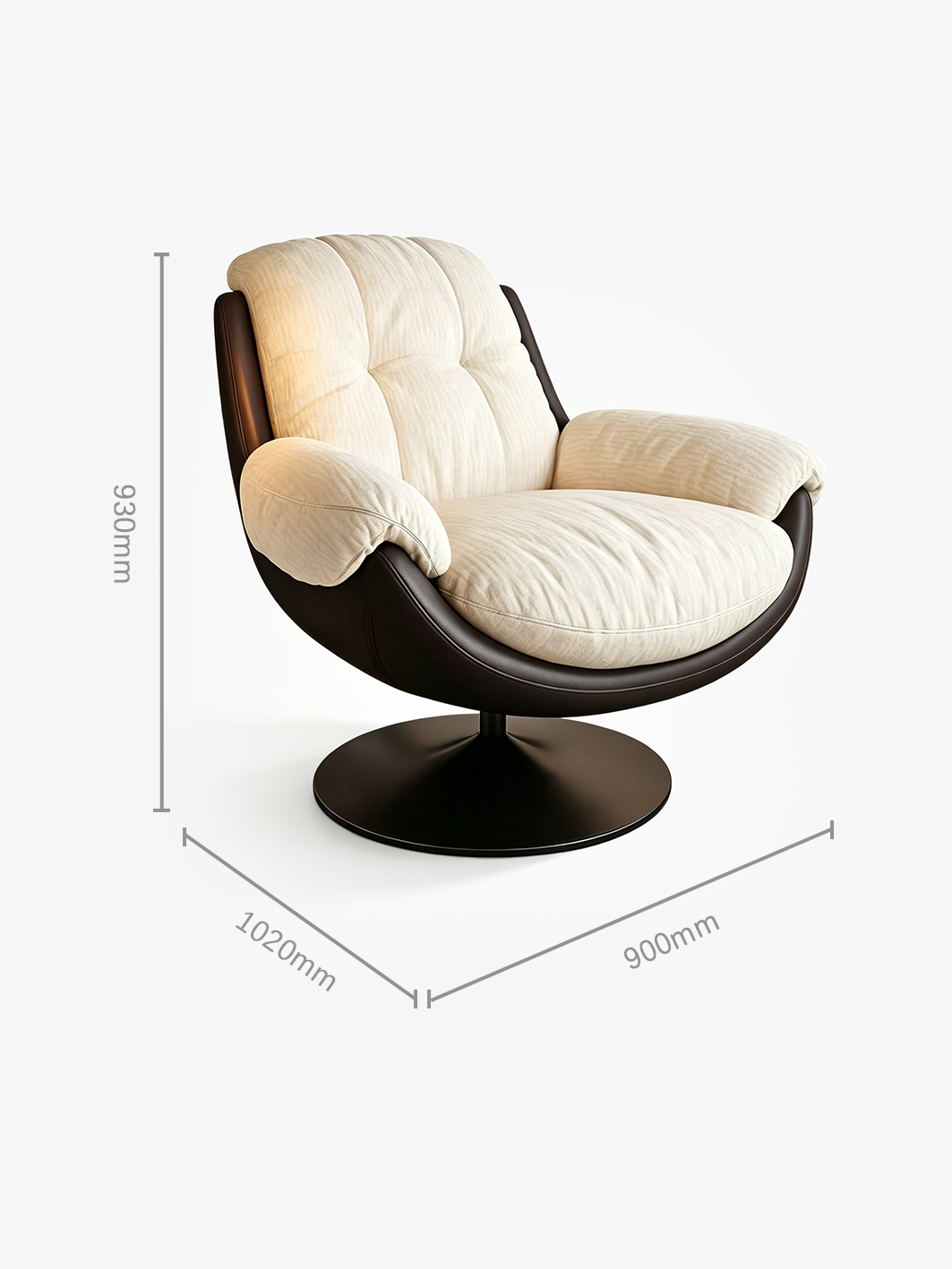 BUBO 360° Swivel Lounge Chair
