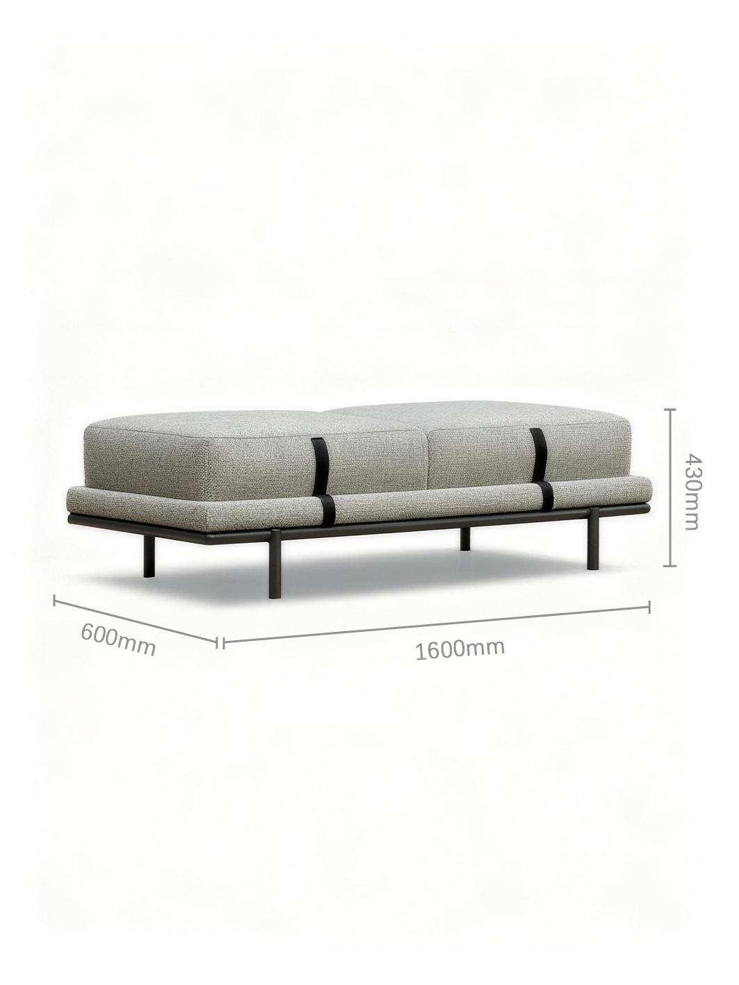 LINA Upholstered End-of-Bed Bench