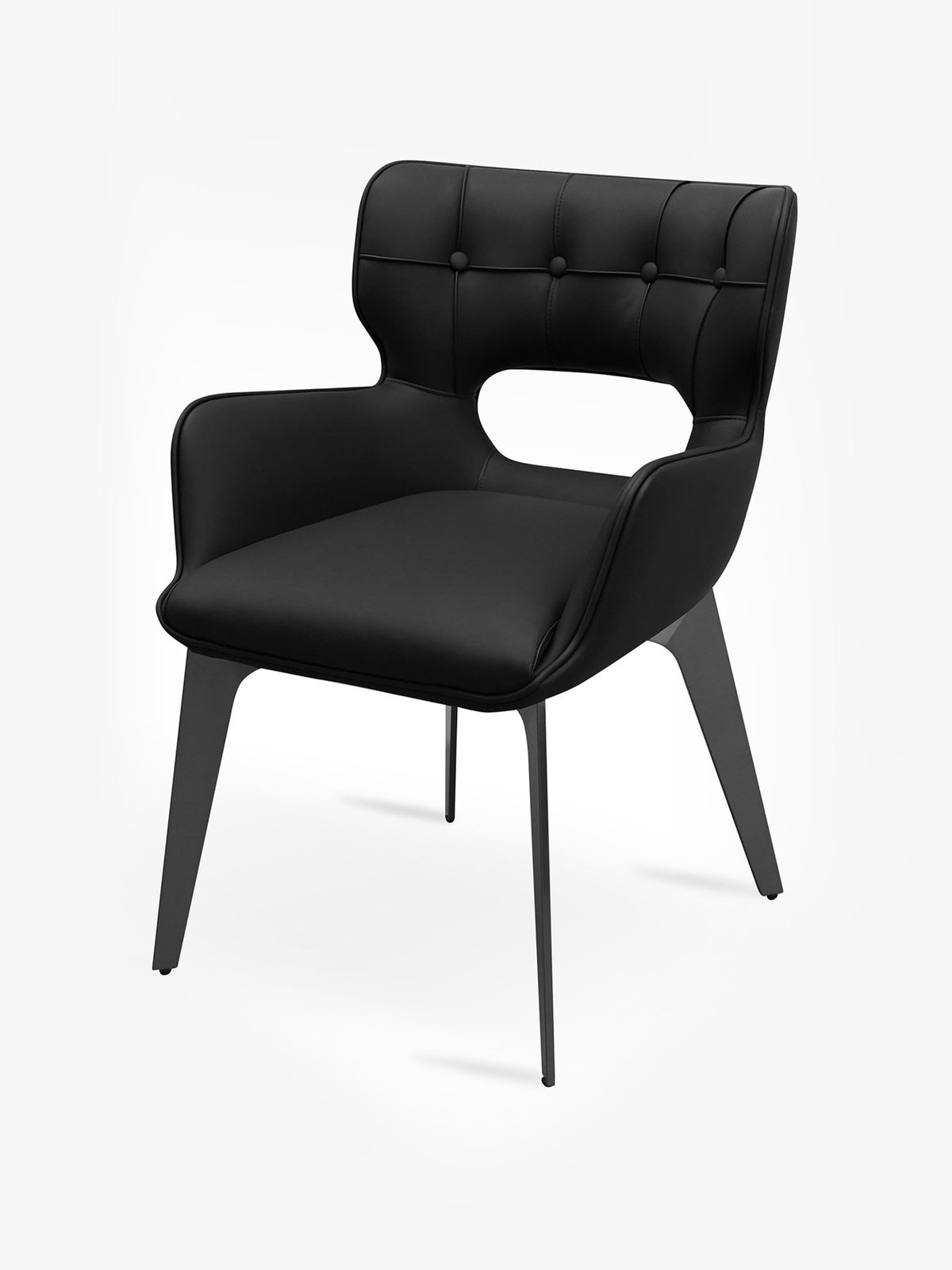 VANT Cut-Out Vegan Leather Dining Chair