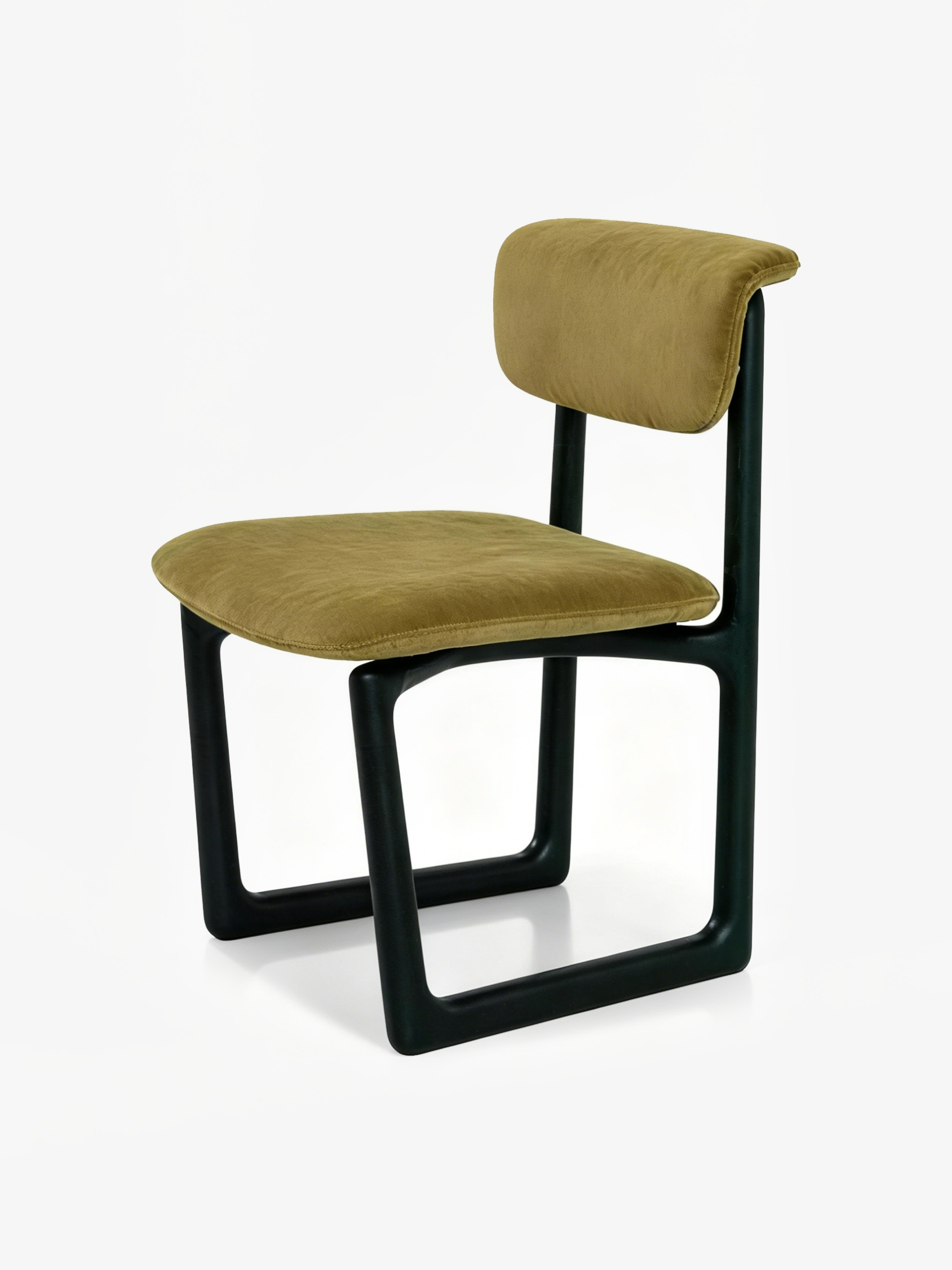 SLED Solid Ash & Fabric Dining Chair