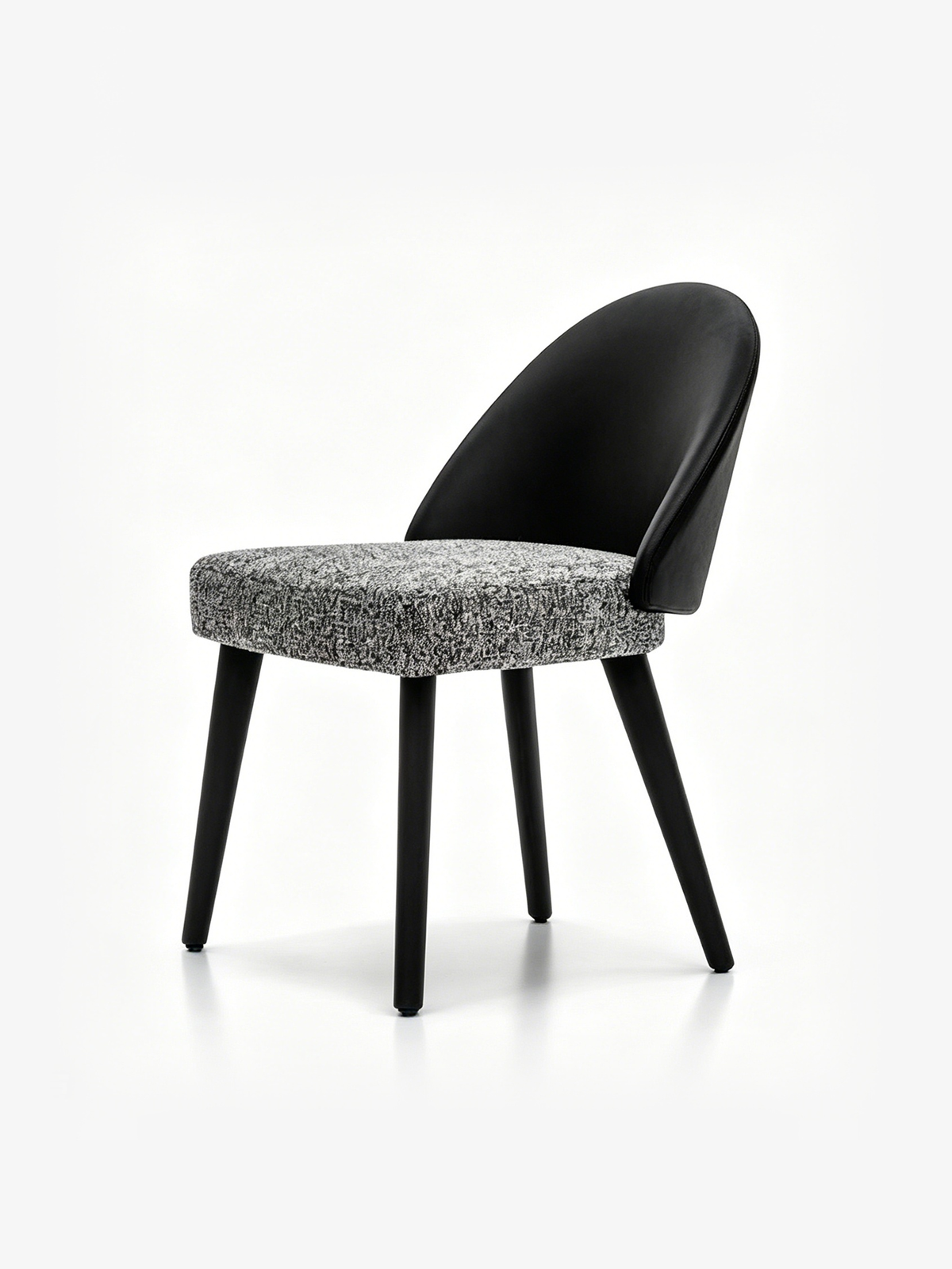VEX Smoked Ash Upholstered Dining Chair