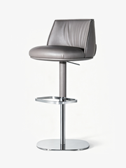 VARO Adjustable Saddle Leather Bar Stool