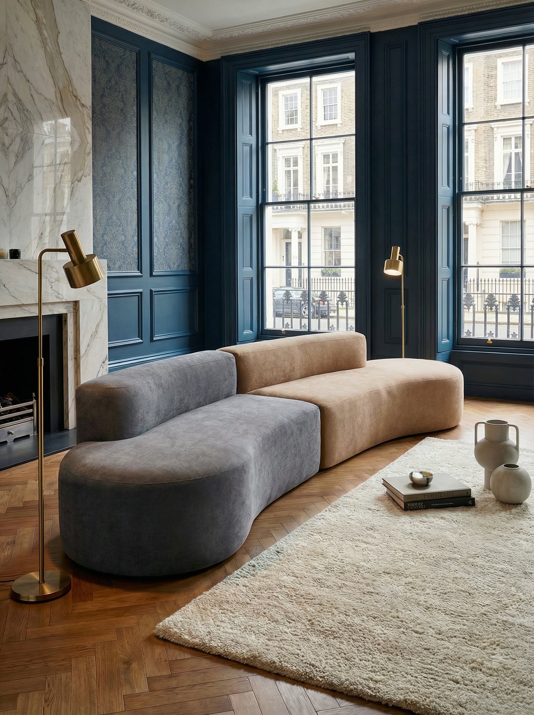 LUNE Lunar Curve Instant Bloom Modular Sofa